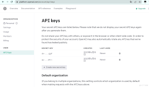 chatgpt的api key是什么如何获取ChatGPT的API KEY