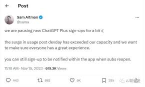 chatgpt暂停plusOpenAI暂停ChatGPT Plus新用户注册