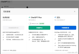 ChatGPT Plus购买界面