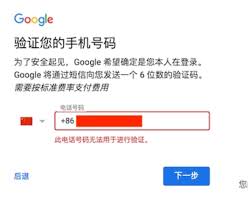 Google账号设置界面