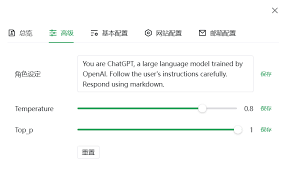 ChatGPT-Web界面中的账户设置界面